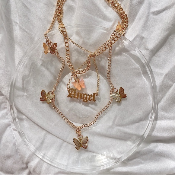 LAST ONE! butterfly angel layered necklace (buy 1 get two free!!!) - Picture 6 of 7